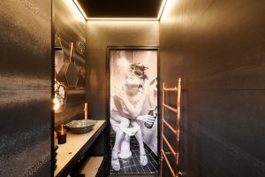 Badkamer Zwart Fotodeur | Plameco Plafonds